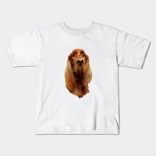 Irish Setter - Glamorous Dog! Kids T-Shirt by ElegantCat